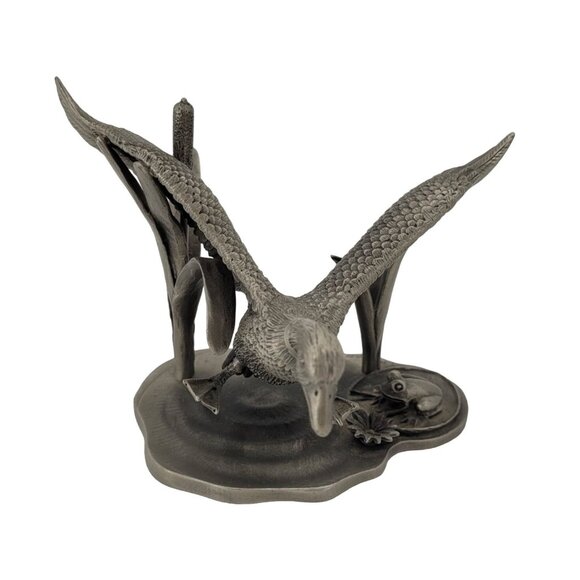 Mallard Duck Pewter Sculpture Limited Edition Signed H Wilson was Made in the US - Picture 2 of 8
